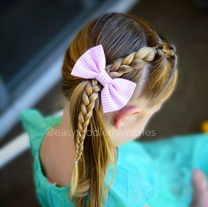 Зачіска з 1 бантом для дівчинки: стильні ідеї на 1 вересня 25