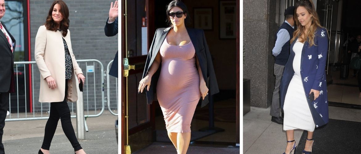 The 5 cutest looks for pregnant stars in everyday life