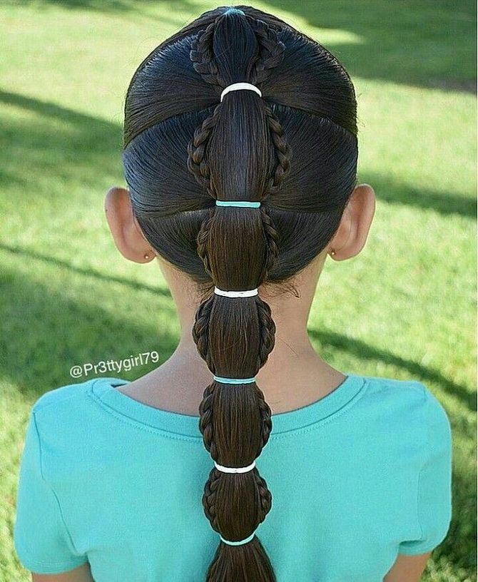 Модні і легкі зачіски на довге волосся для дівчаток в школу: ідеї на кожен день 6