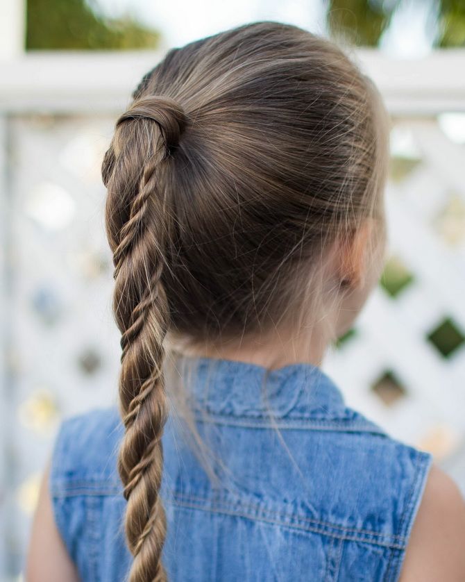 Модні і легкі зачіски на довге волосся для дівчаток в школу: ідеї на кожен день 7
