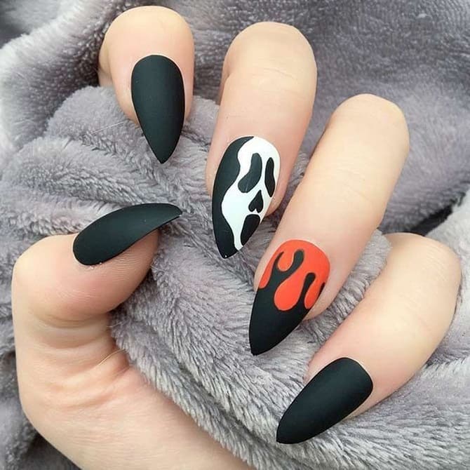 Маникюр на Хэллоуин 2021: идеи самых зловещих дизайнов на ногти с фото 6
