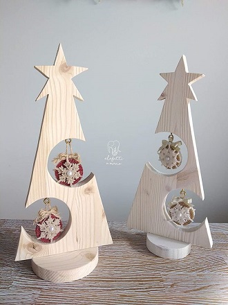 How to make a Christmas tree out of wood with your own hands 2