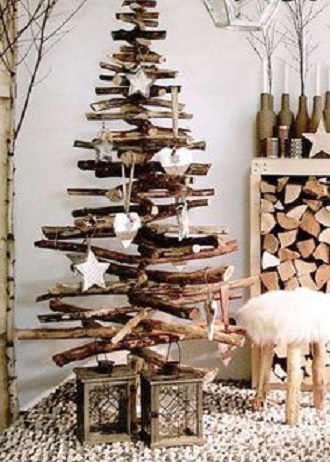 Wie man mit eigenen Händen einen Weihnachtsbaum aus Holz macht 7