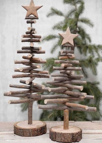 Как сделать новогоднюю елку из дерева своими руками 10