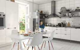Создаём скандинавский стиль для кухни в загородном доме