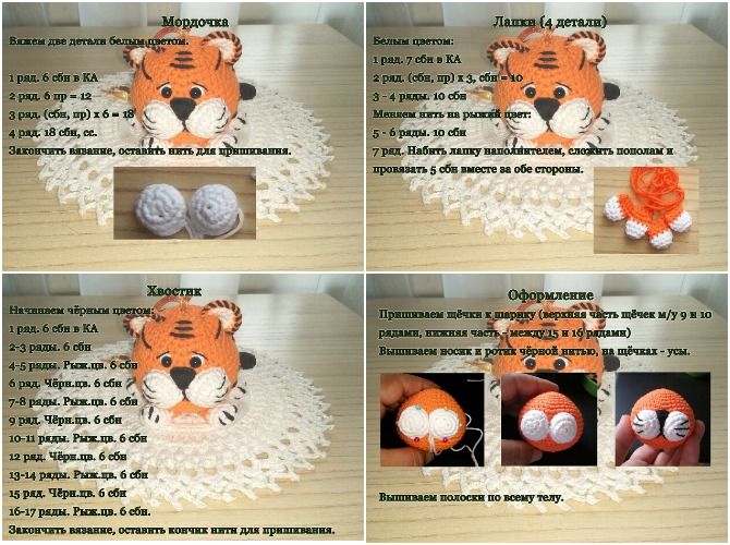 Новорічна творчість: як зробити фігурку тигра своїми руками 12