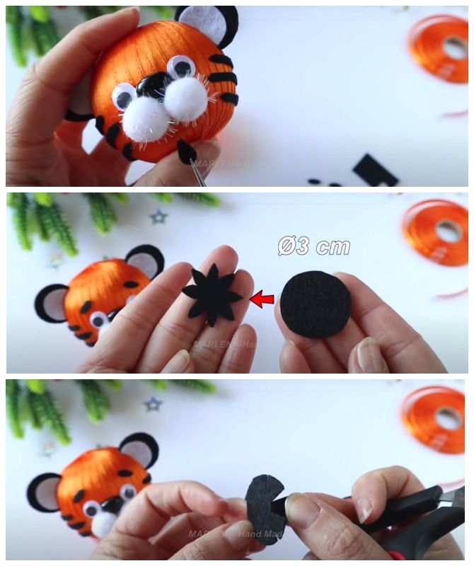 Новорічна творчість: як зробити фігурку тигра своїми руками 21