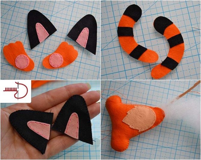 Новорічна творчість: як зробити фігурку тигра своїми руками 6