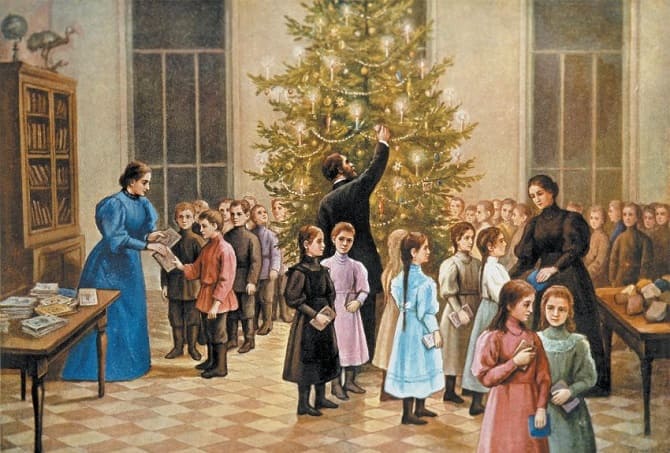 Чем украшали рождественскую елку в дореволюционной России: сладости, ленты и свечи 3
