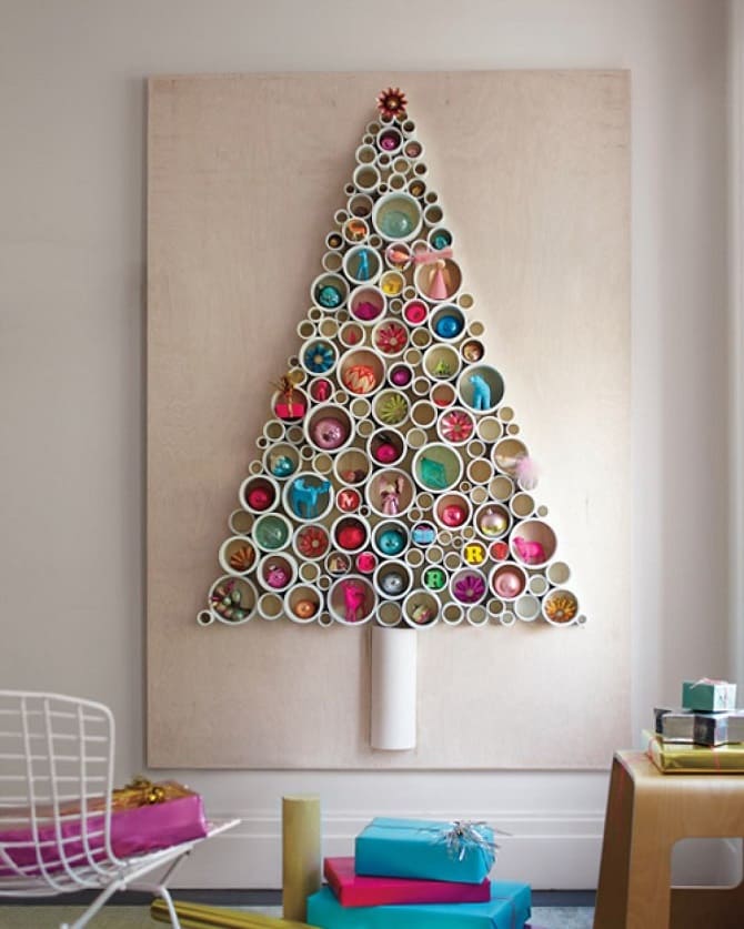 Як прикрасити стіну на Новий рік: варіанти декору з фото 3