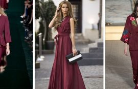 Marsala-Farbe: Was trägt man 2022, eine Kombination in Kleidung