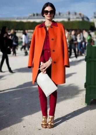 Burgundy color in clothes – a combination of 2022, photo 20