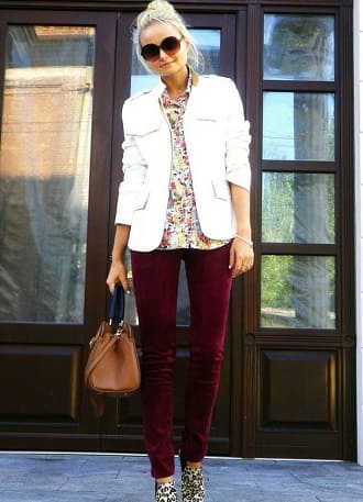 Burgundy color in clothes – a combination of 2022, photo 10