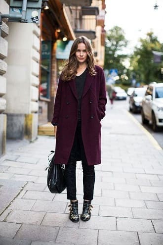 Marsala color: what to wear in 2022, a combination in clothes 1