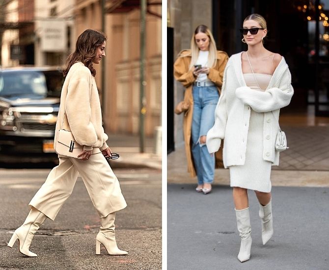 Как носить белые сапоги: актуальные образы в 2022 году 5
