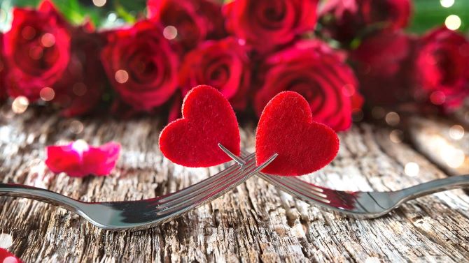 Идеи украшения блюд на День святого Валентина: оригинальная подача 1