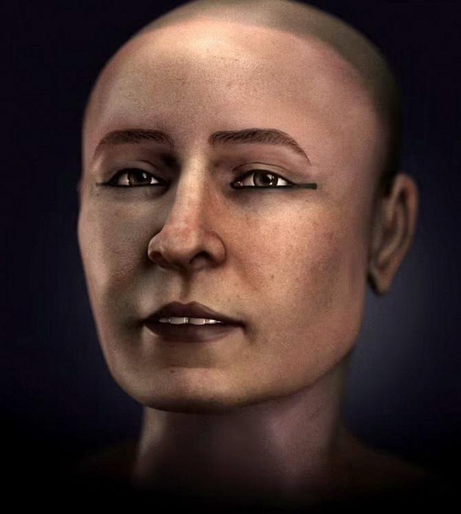 Scientists have recreated the face of an ancient Egyptian mummy, which is 2600 years old 3