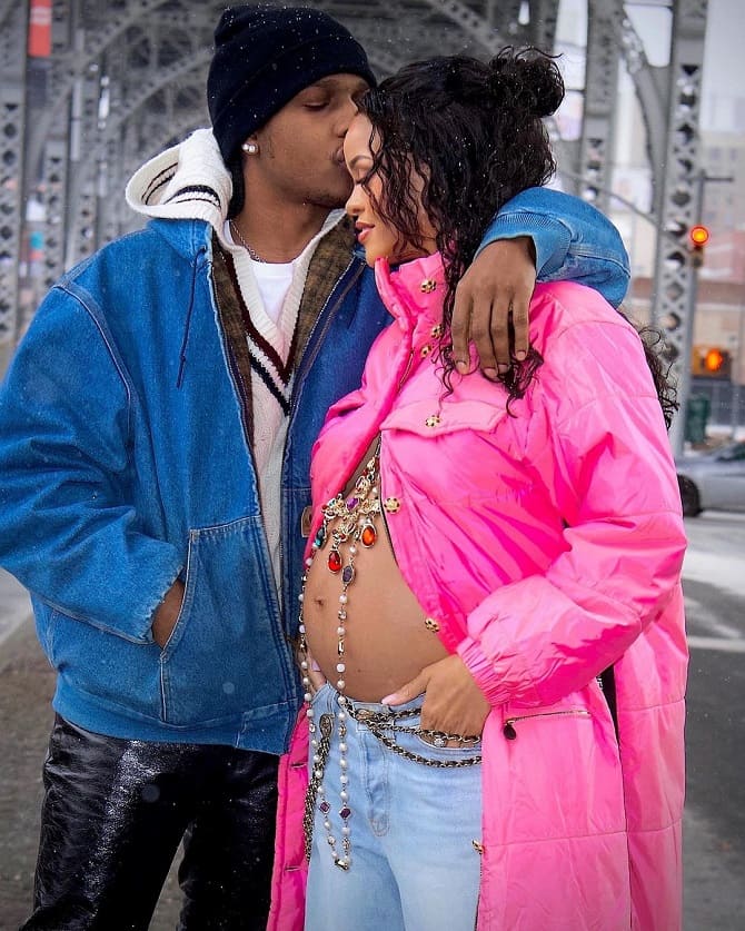 Рианна беременна первенцем: отцом ее будущего ребенка стал рэпер A$AP Rocky 4