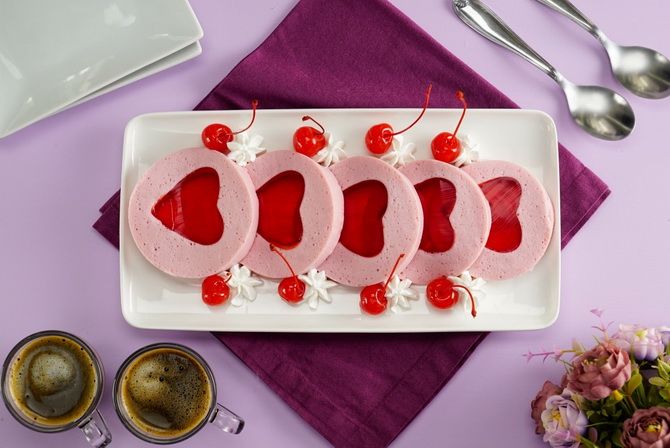 Идеи украшения блюд на День святого Валентина: оригинальная подача 36