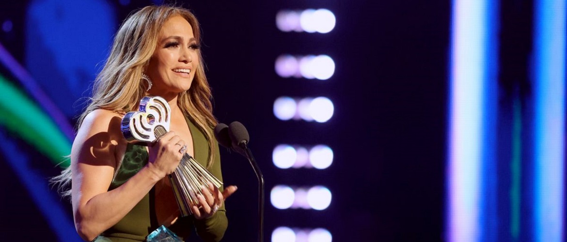 Jennifer Lopez presented the Icon Award at the iHeartRadio Music Awards