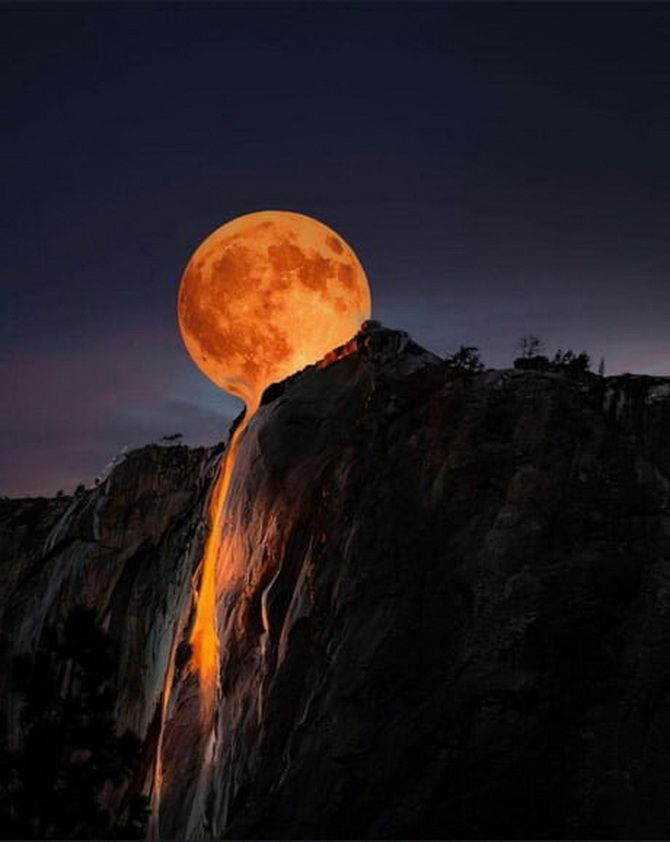 Warum der feurige Wasserfall im Yosemite-Nationalpark nur im Februar zu sehen ist 2