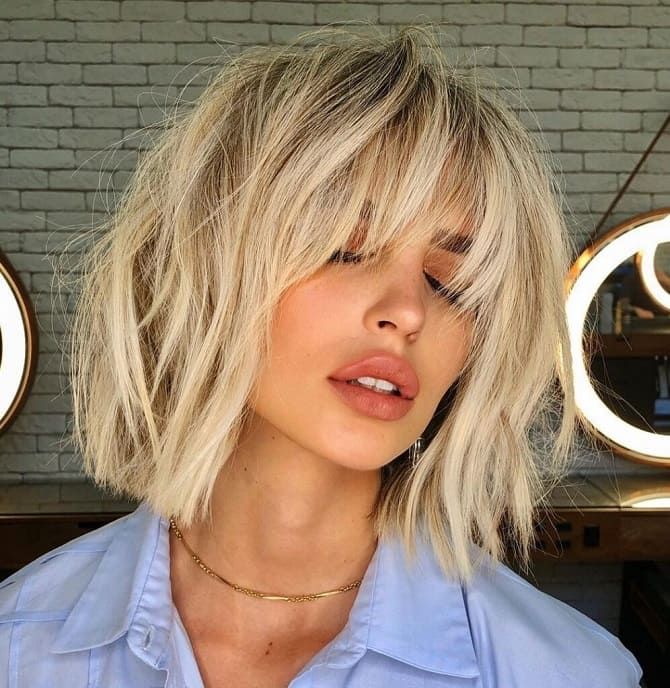 Trendy bangs 2022 that you will definitely want for yourself 15