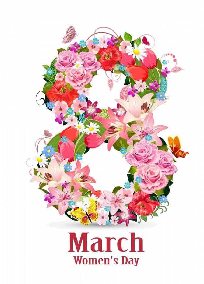 Congratulations on March 8 for women and girls in poetry, postcards and prose 2