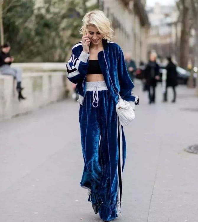 Velvet tracksuit is back in fashion – what to wear it with in spring 2022 9