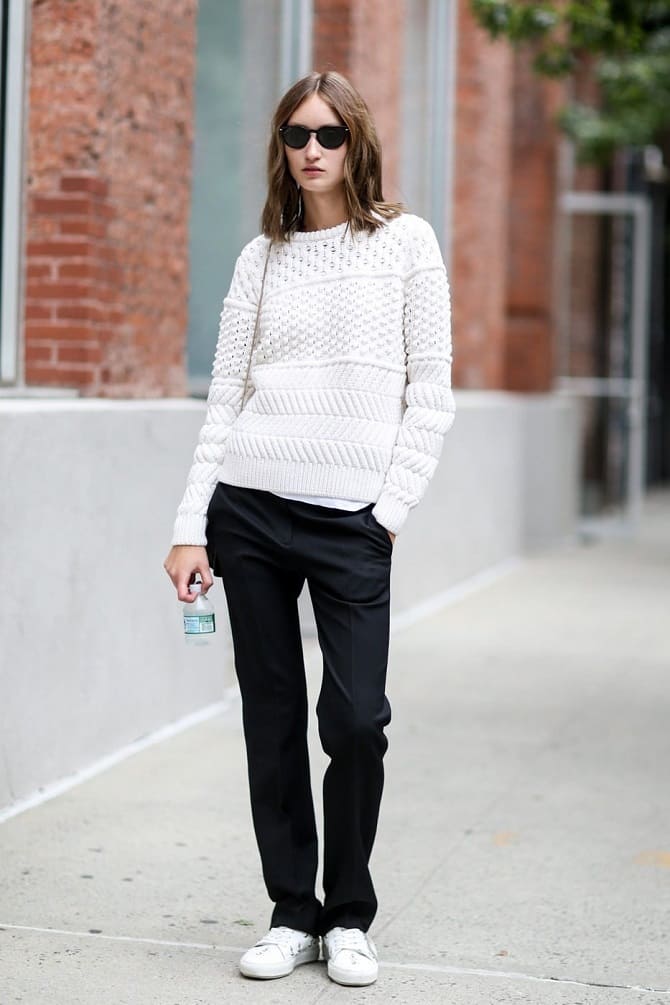 So trägt man diesen Frühling einen einfachen Pullover: Fashion Looks 2022 10
