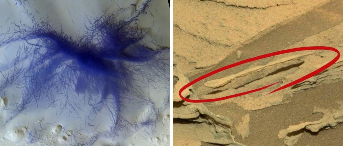 Mars-Illusionen: seltsame Fotos vom Mars
