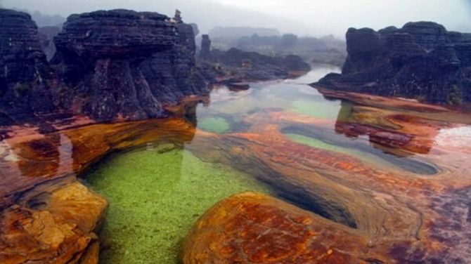 How and where did the giant mesas in South America appear 2