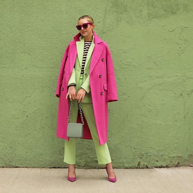 Зеленый и розовый: как сочетать модные цвета в образе 26