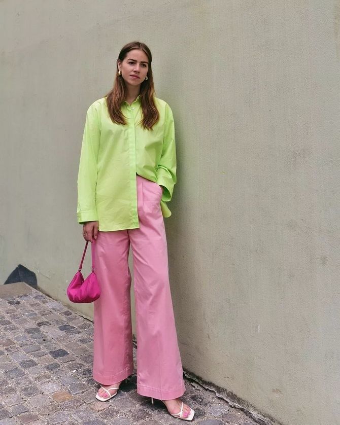 Зелений та рожевий: як поєднувати модні кольори в образі 21