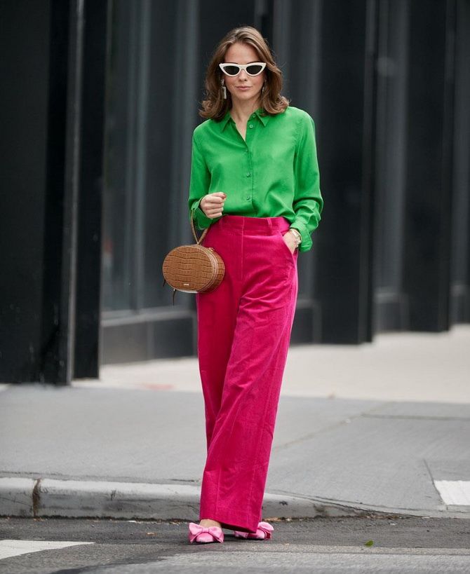 Зеленый и розовый: как сочетать модные цвета в образе 32