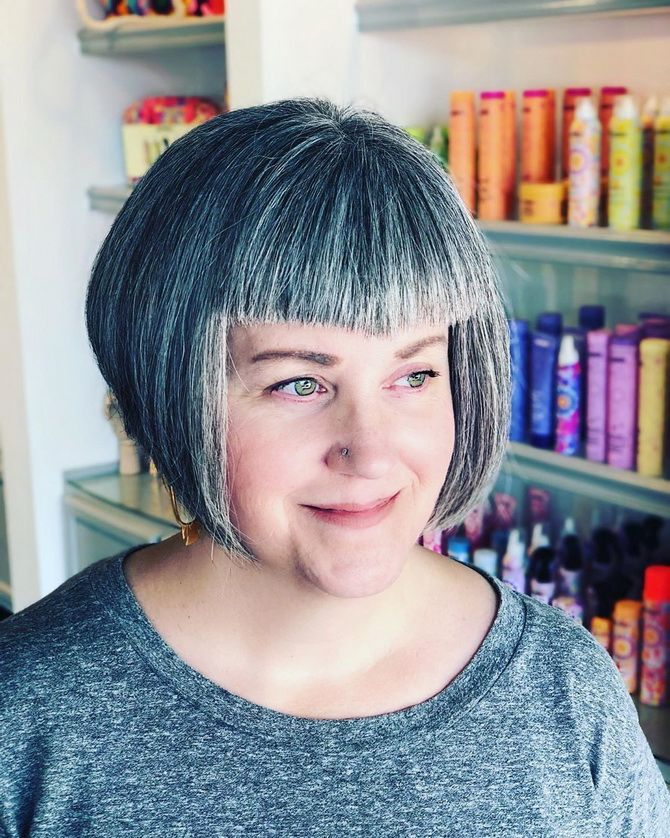 Daring haircuts for gray hair that your grandma wouldn’t dare 3