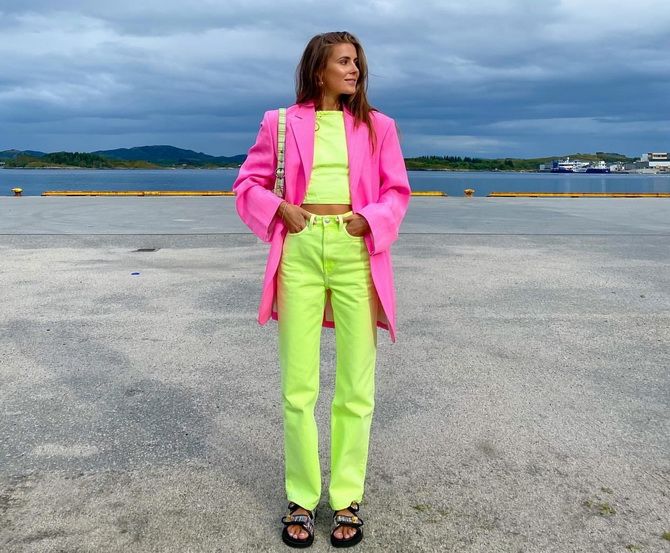 Green and pink: how to combine trendy colors in an image 14
