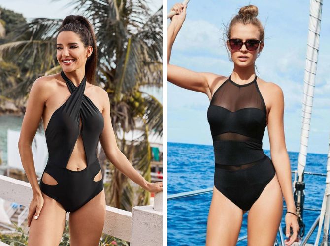 Black one-piece swimsuit – how to choose the best model for your figure 10