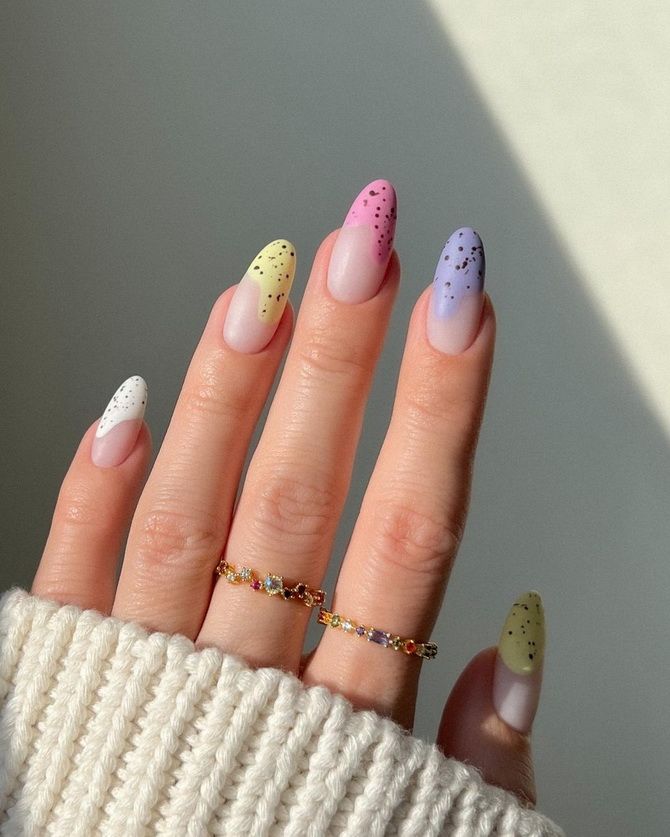 Summer manicure in pastel colors: nail design ideas 14