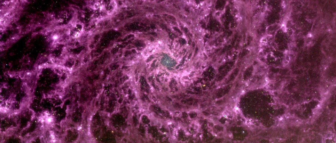 Striking galactic whirlpool discovered by the Webb telescope