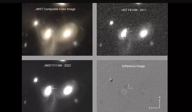 Webb-Teleskop entdeckt Supernova 1