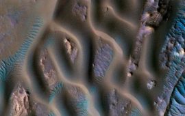 Das Raumschiff zeigte fantastische Bilder der Sanddünen des Mars