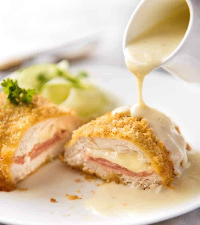 Chicken cordon bleu – two step by step recipes 3