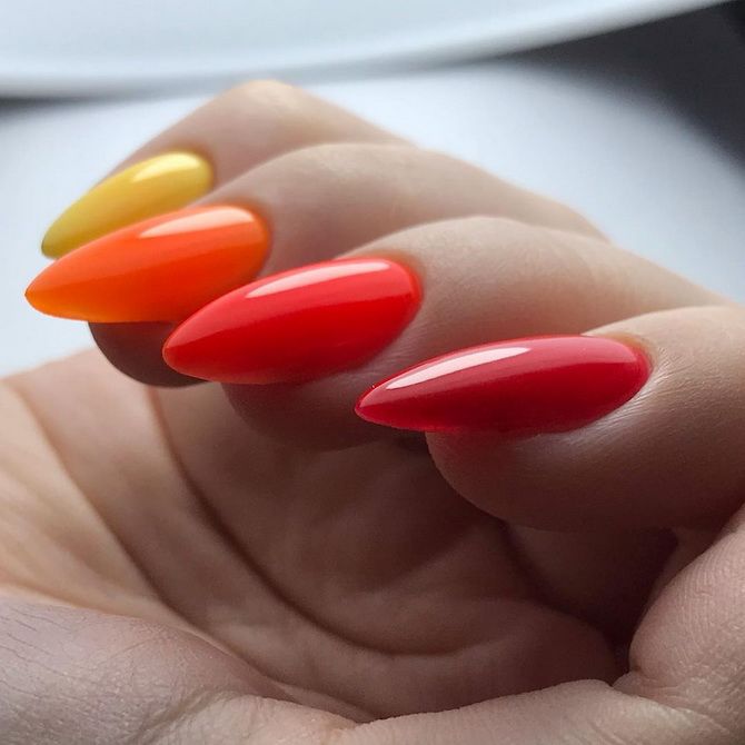 How to combine red manicure with other colors: the best ideas 7