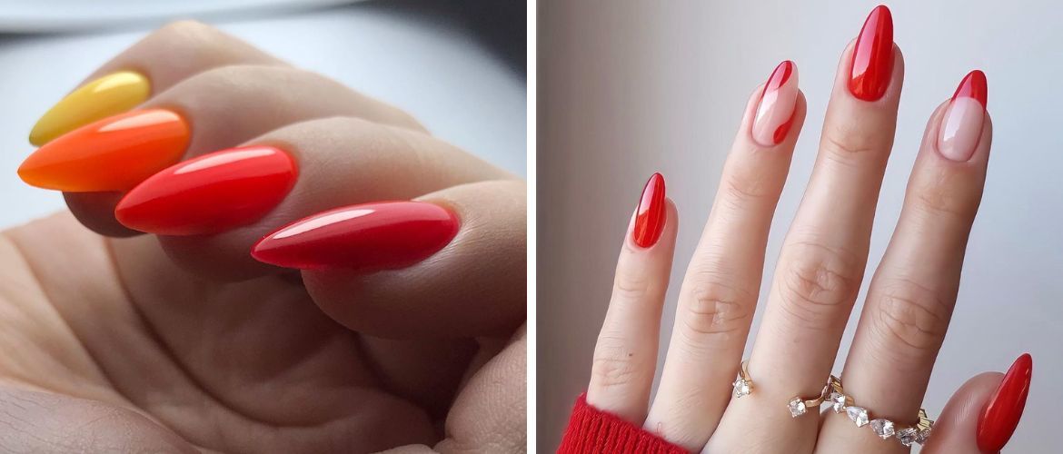 How to combine red manicure with other colors: the best ideas