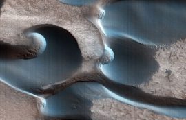 Die NASA-Raumsonde hat ein Foto der unerhörten Dünen auf dem Mars gemacht