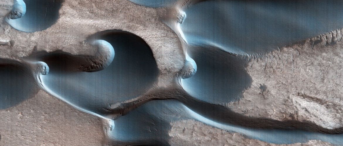 NASA spacecraft took a photo of the outrageous dunes on Mars