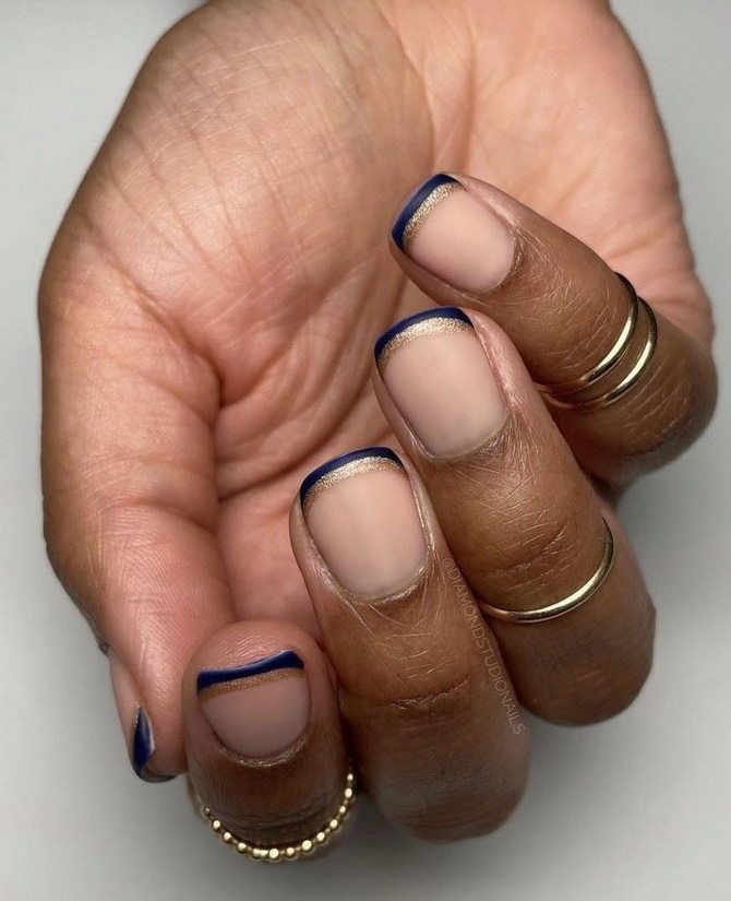 Double french nail art: the most stylish manicure of 2022 7