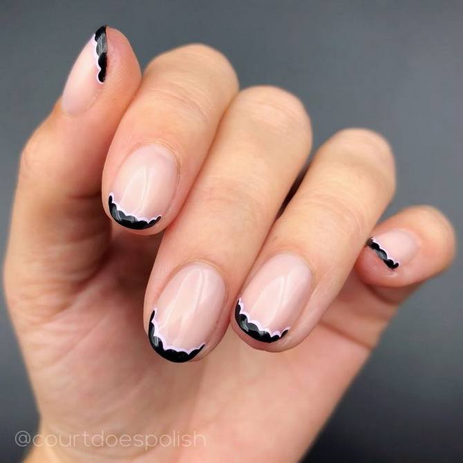 Double french nail art: the most stylish manicure of 2022 8