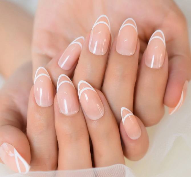 Double french nail art: the most stylish manicure of 2022 3