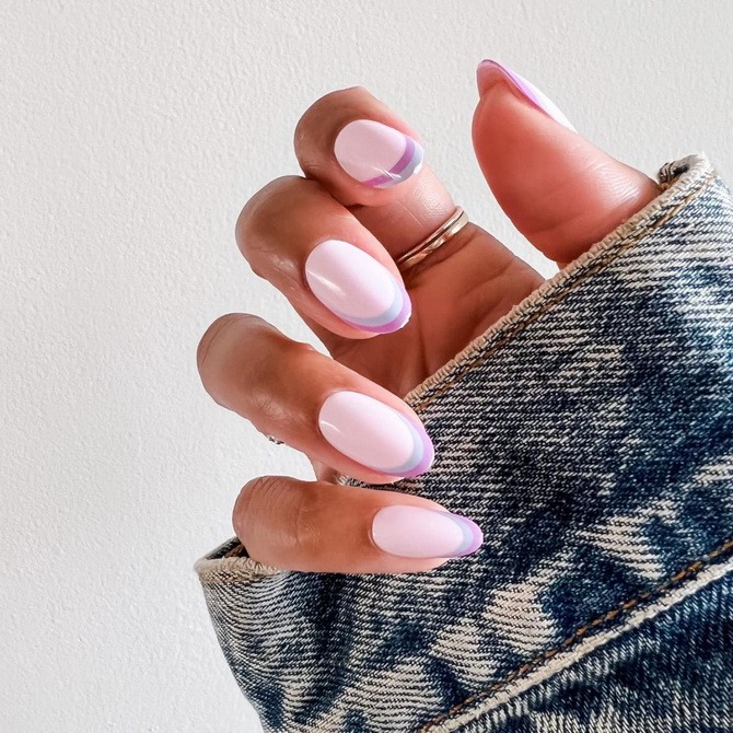 Double french nail art: the most stylish manicure of 2022 2